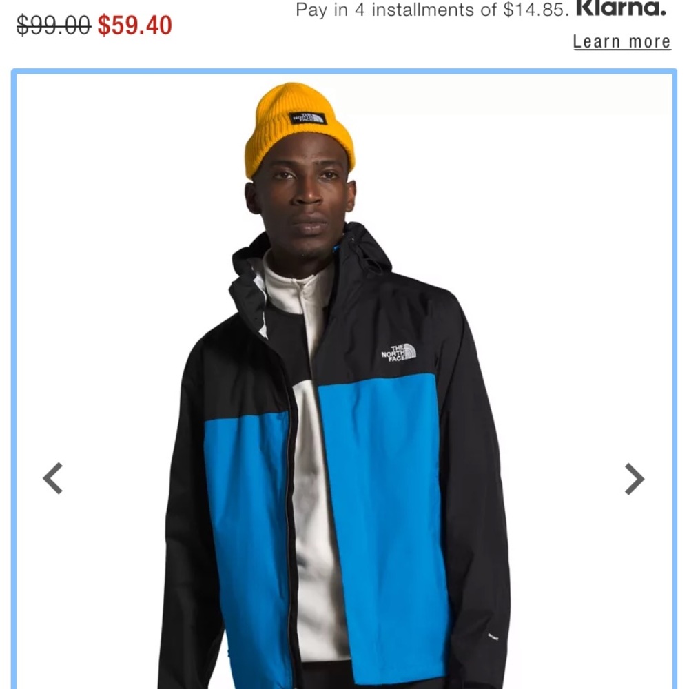 North face windbreaker jacket